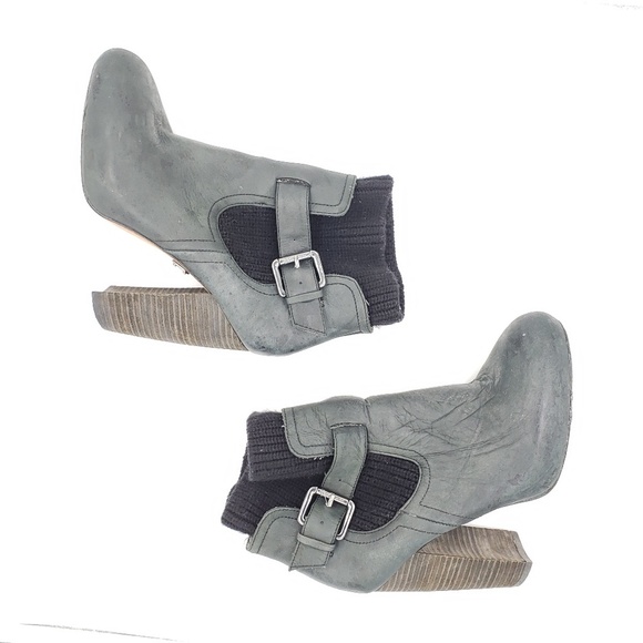 Matt Bernson Rogue Buckled heeled Ankle Booties - Picture 4 of 8